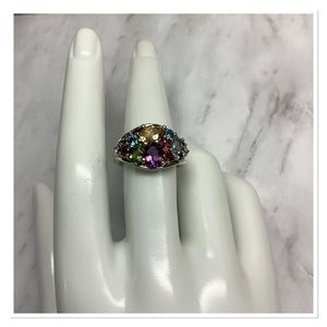Gemstone Cluster Ring